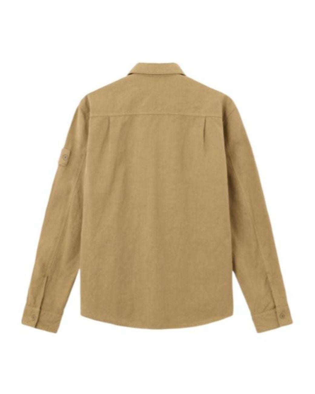 Stone Island Natural Logo Patch Overshirt for men
