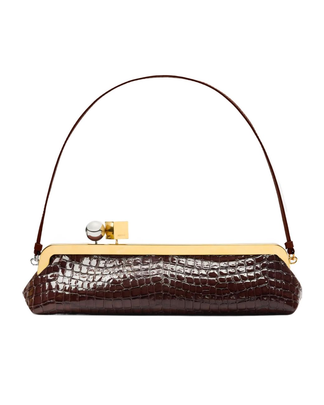 Jacquemus Metallic La Pochette Salon Frame Clutch Bag