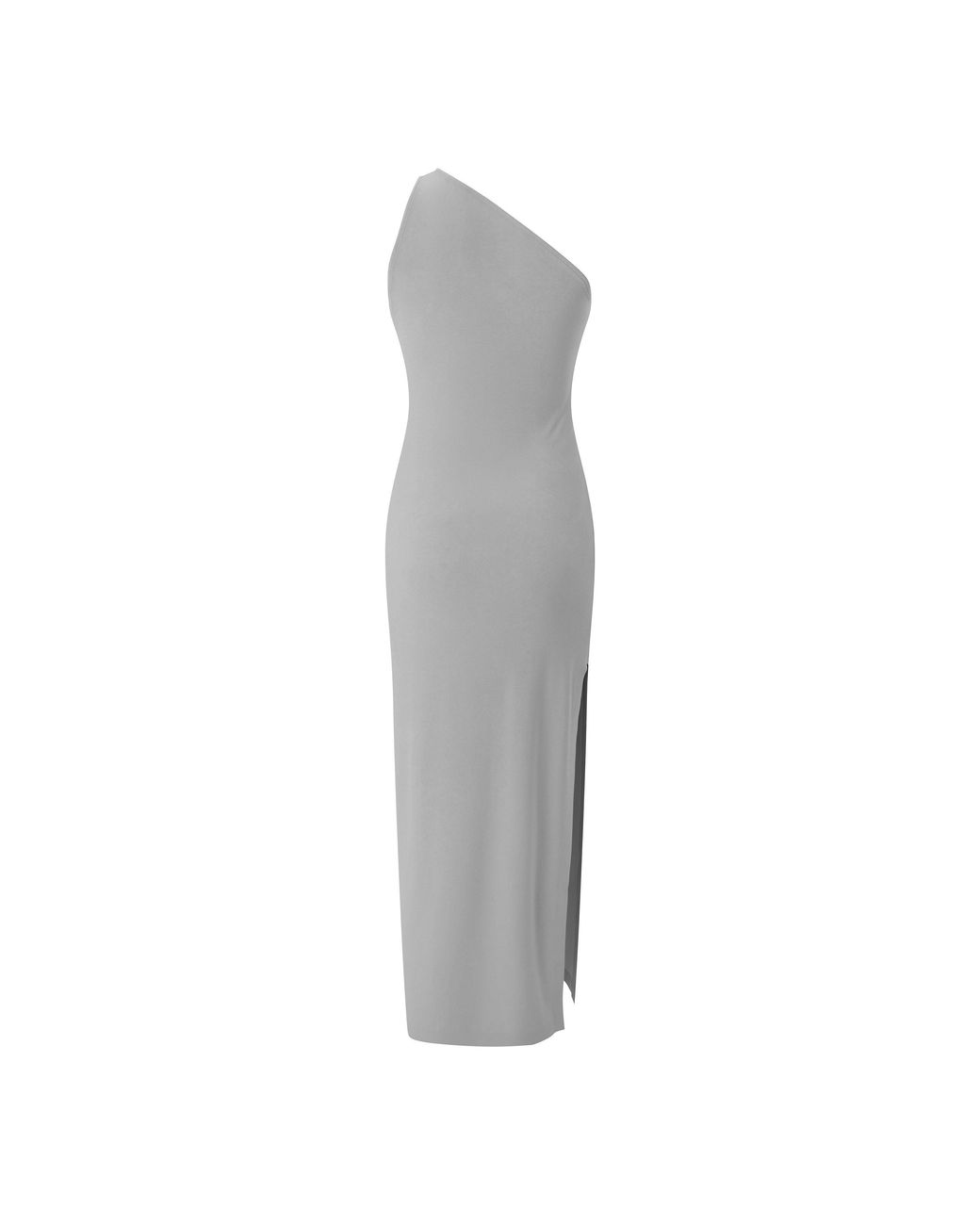 Norma Kamali White One-Shoulder Midi Dress