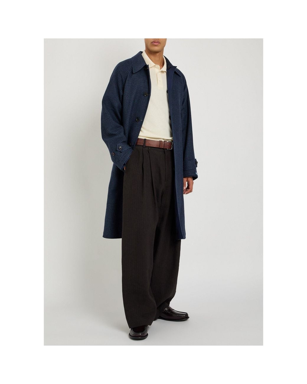 Polo Ralph Lauren Blue Wool Overcoat for men