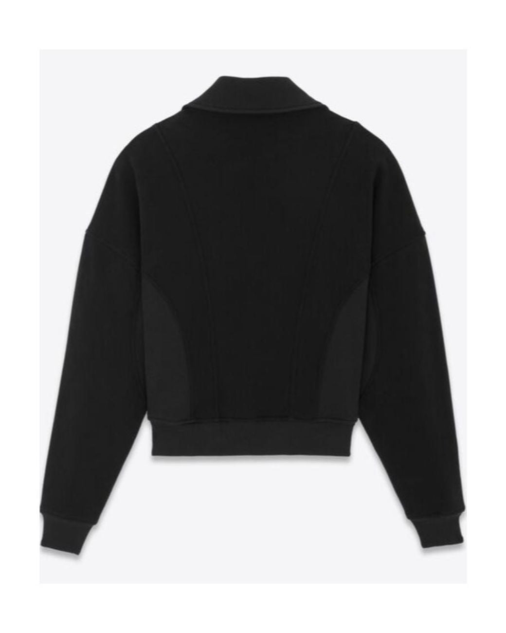 Saint Laurent Black Embroidered Sweatshirt
