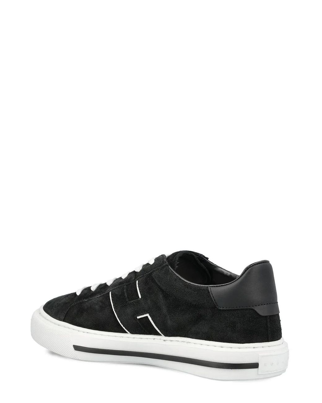 Hogan Black Suede And Leather Sneakers for men