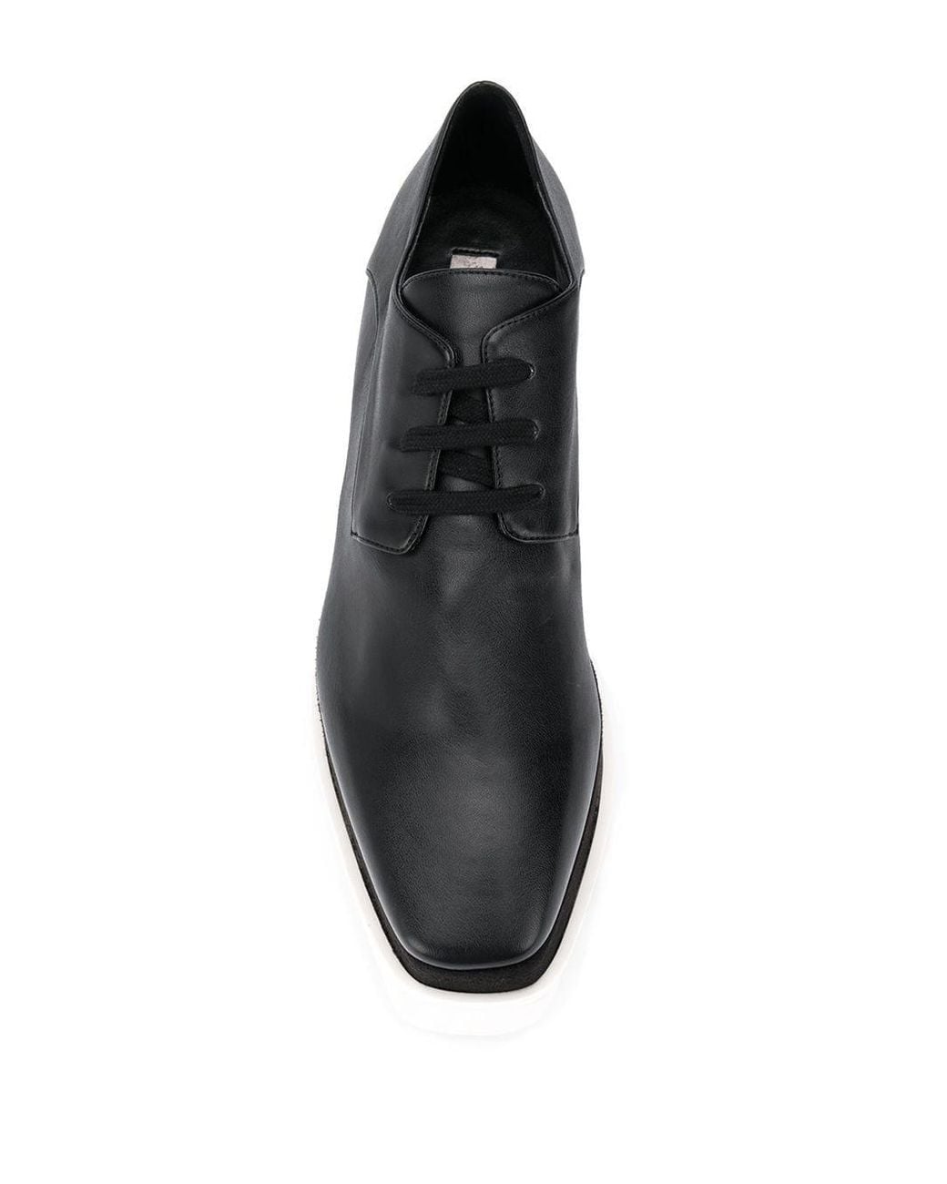 Stella McCartney Black Elyse Platforms Lace-Up Shoes