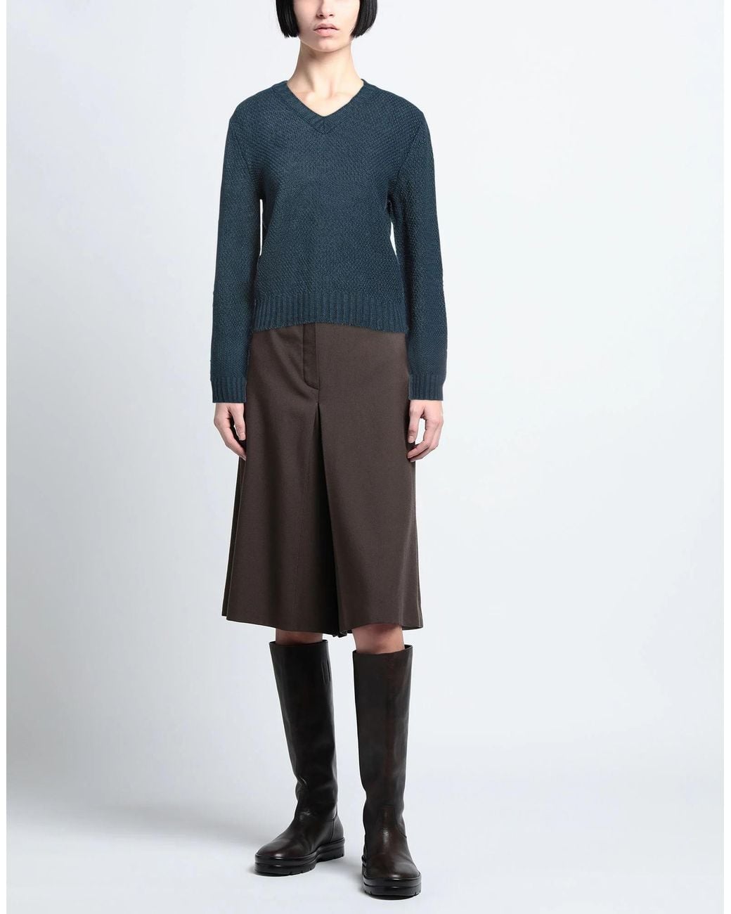 Maison Margiela Blue Lightweight Knit Jumper