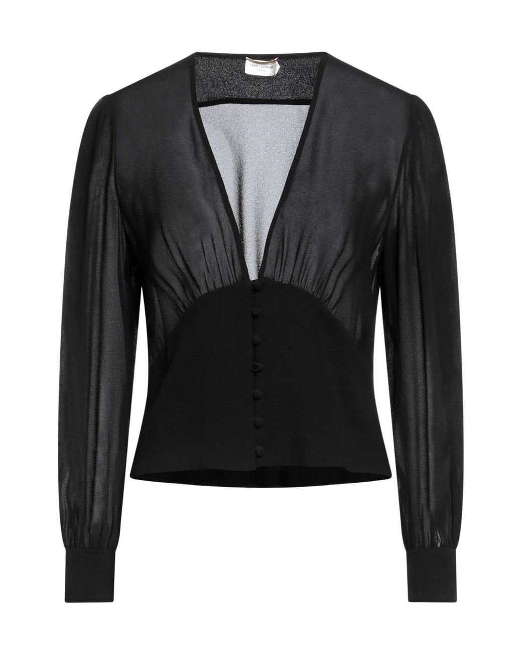 Saint Laurent Black Long Sleeves Shirt