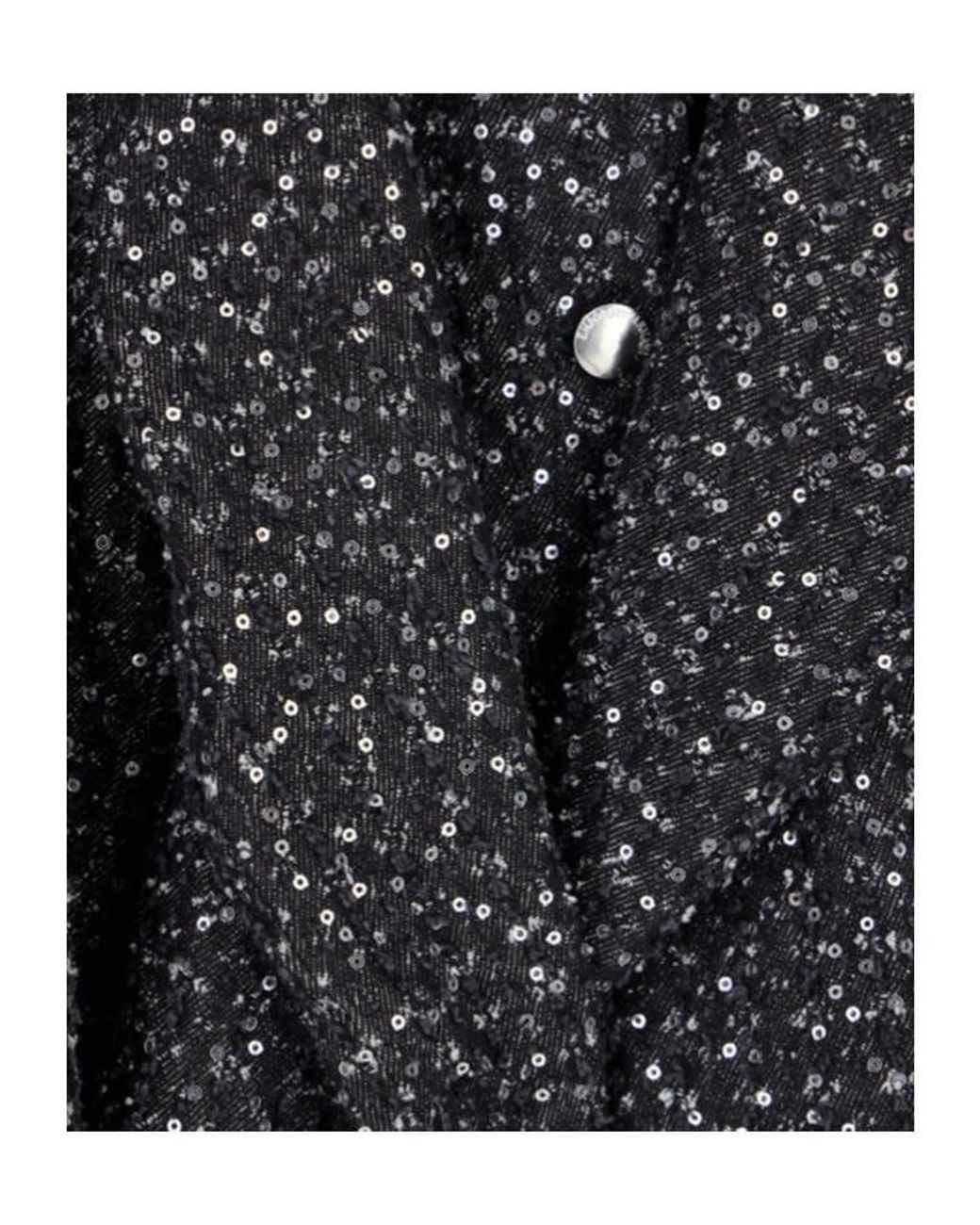 Emporio Armani Black Embellished Cropped Jacket