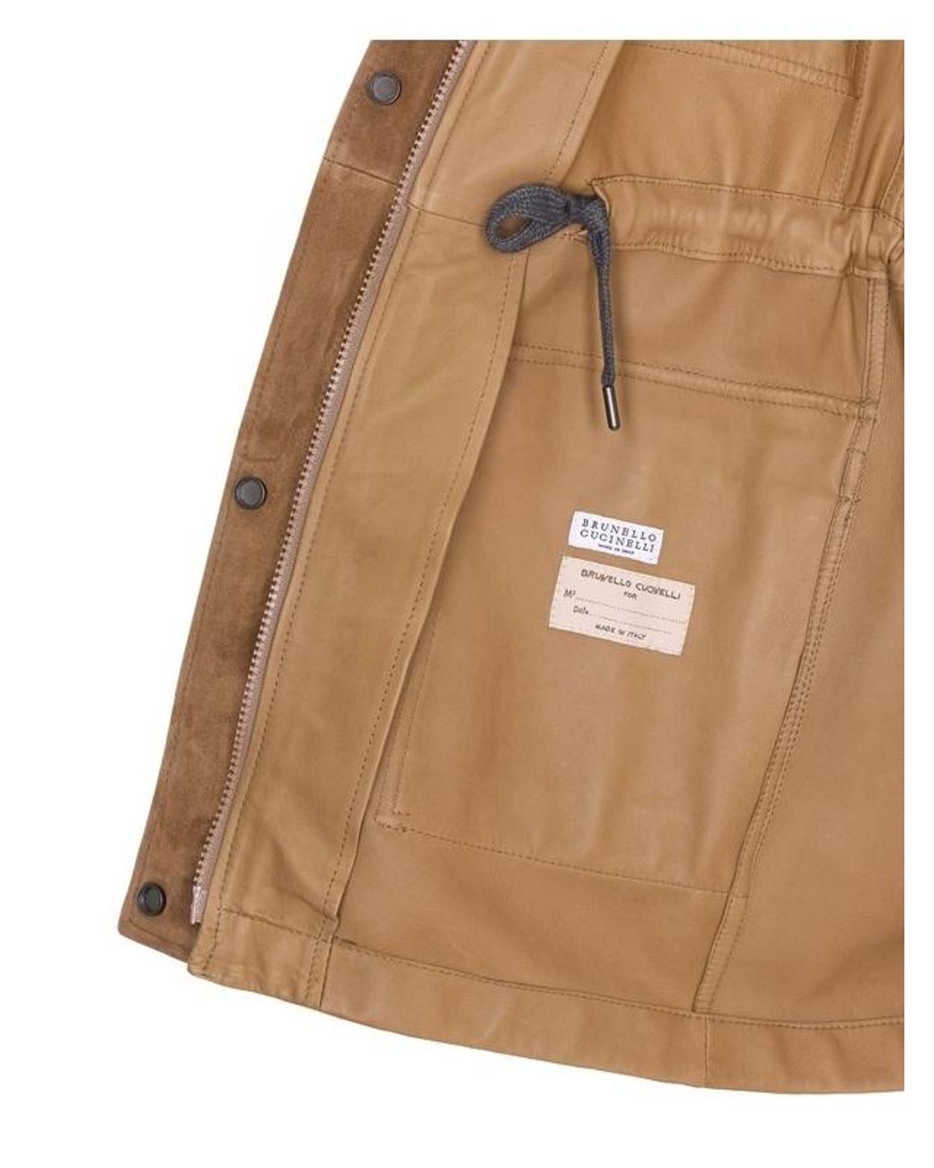 Brunello Cucinelli Brown Suede Safari Jacket