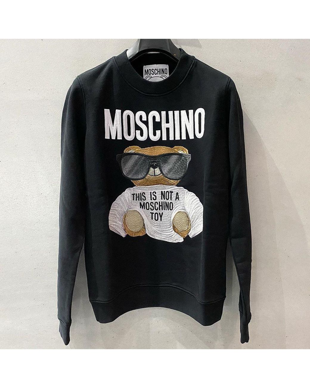 Moschino Black Graphic Print Sweatshirt