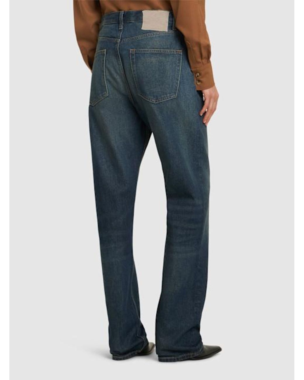 AYA MUSE Blue High Rise Tapered Jeans
