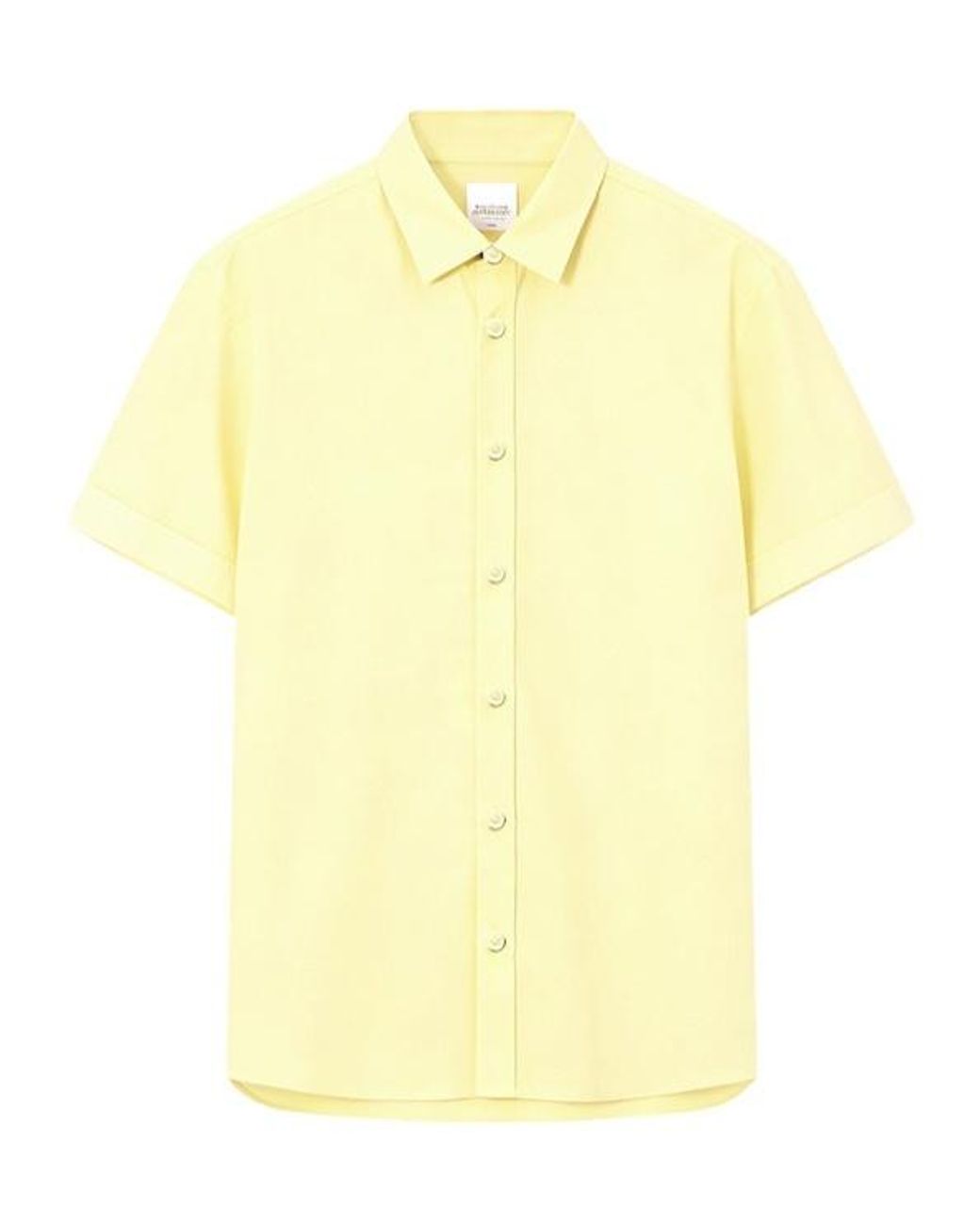 Burberry Yellow Short Sleeves Shirt for men