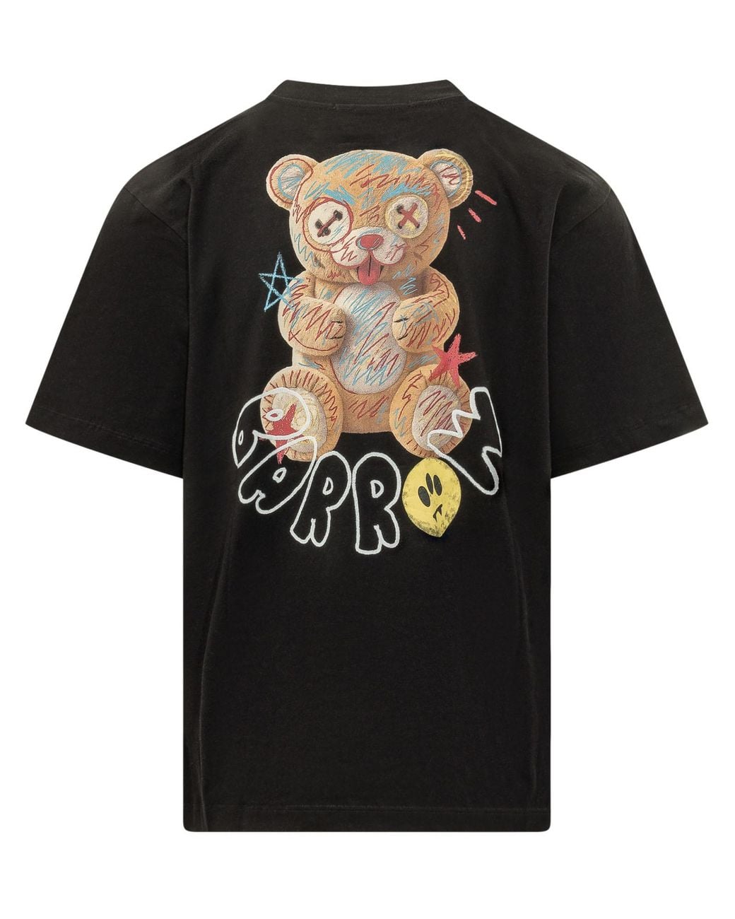 Barrow Black Teddy Graphic T-Shirt for men