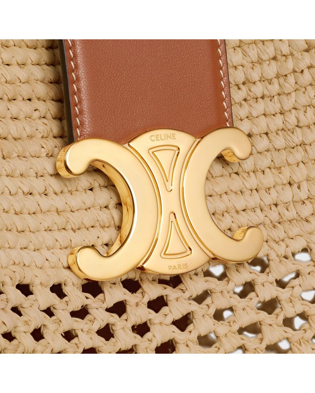 Céline Natural Medium Louise Bucket