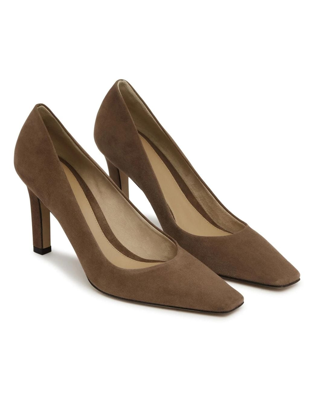 The Row Brown Square Toe High Heels
