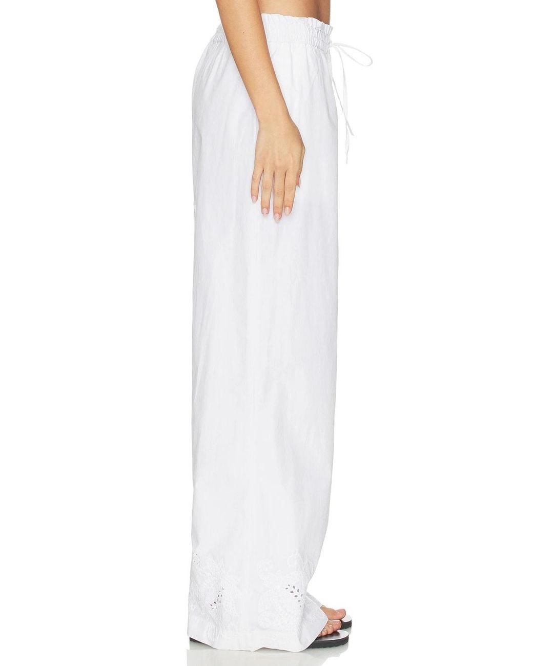 Rag & Bone White Drawstring Casual Pants