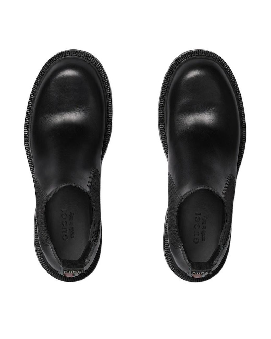 Gucci Black Web Detailed Boots for men