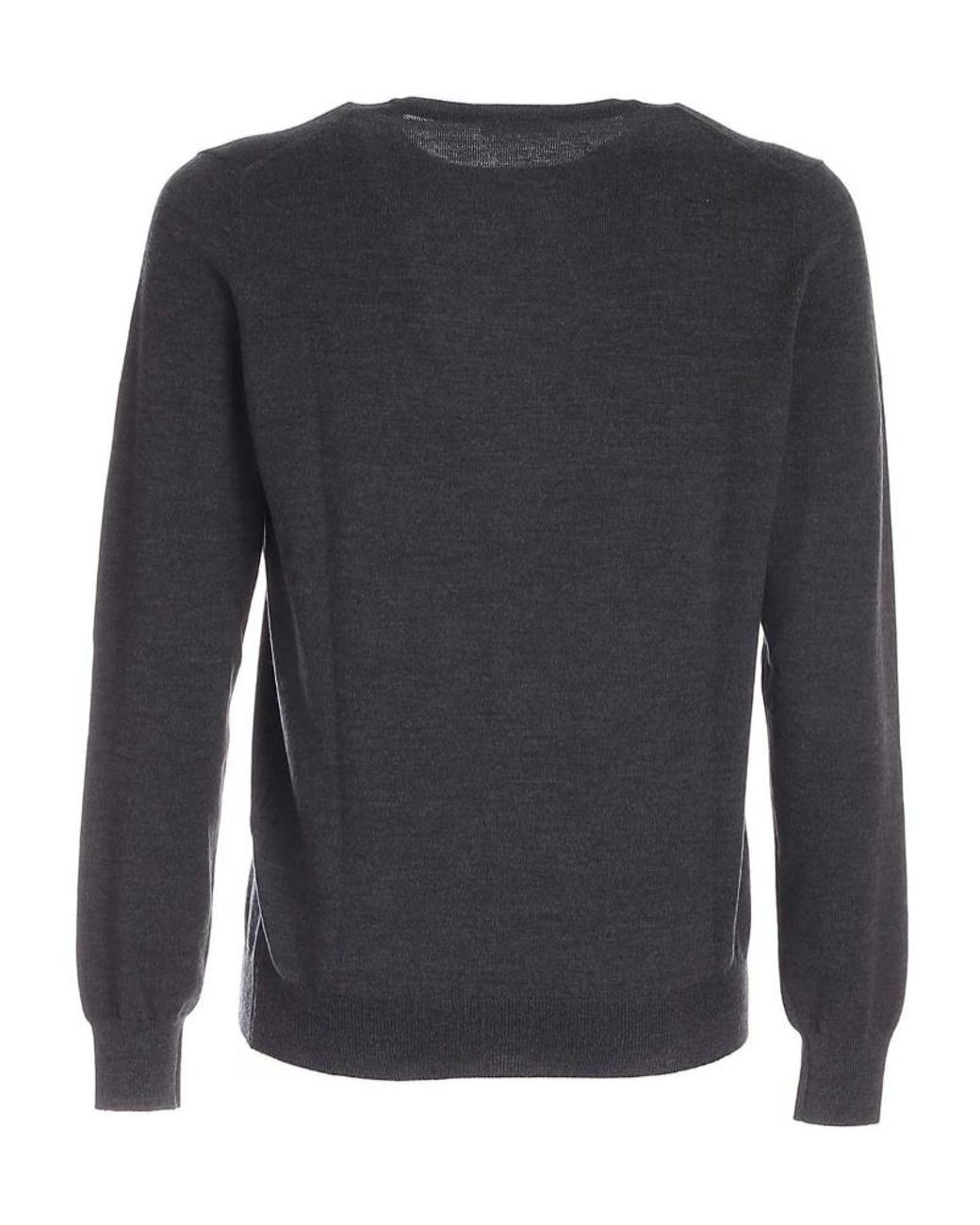 Gran Sasso Blue Crew-Neck Wool Sweater for men