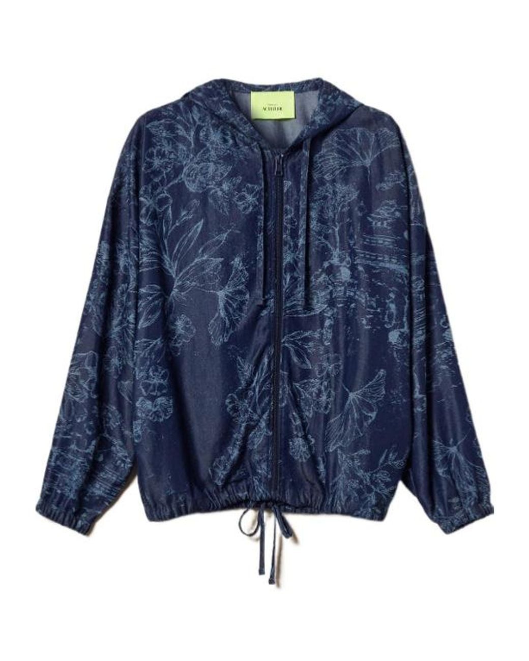 Twinset Blue Printed Jacket