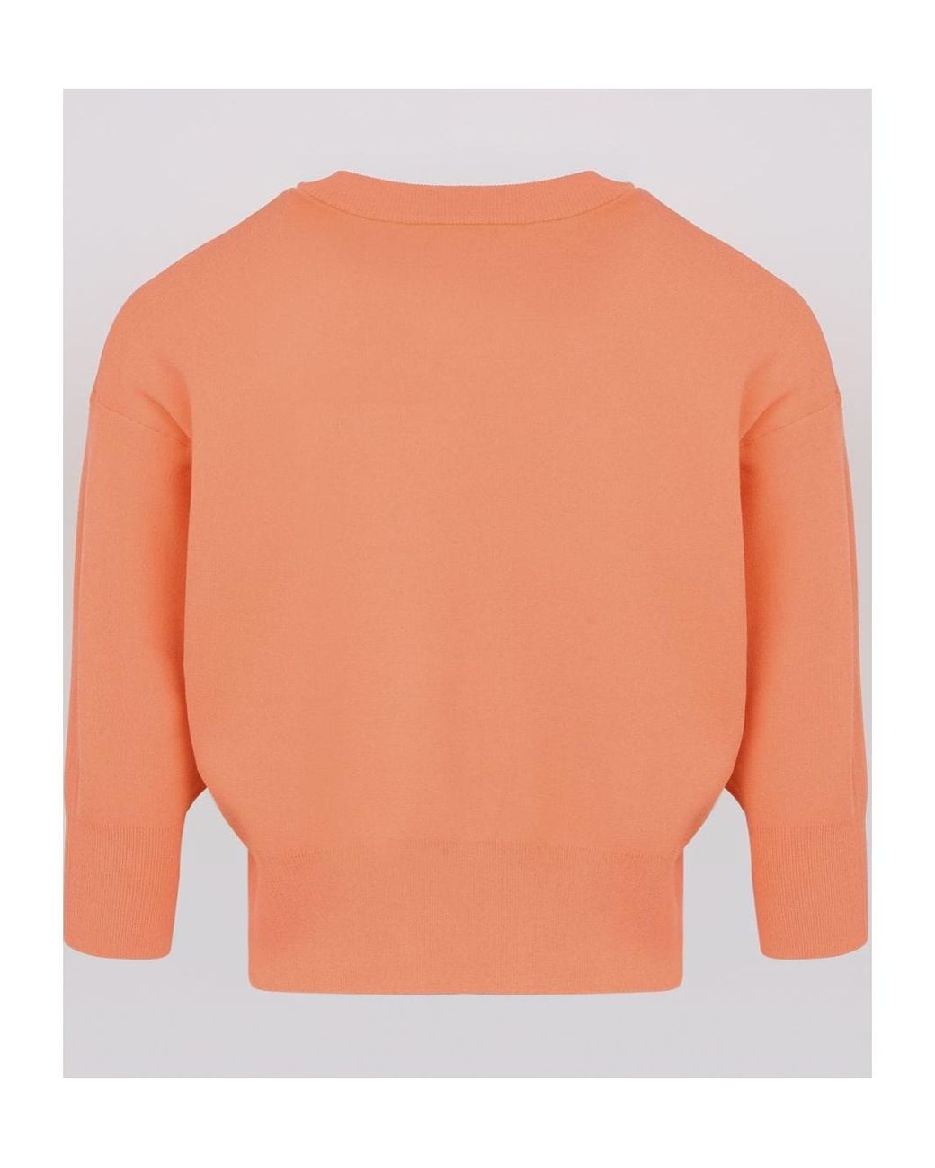 Yves Salomon Orange Cropped Cardigan