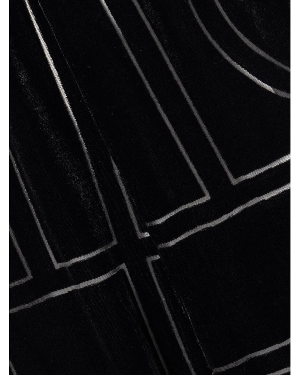 Totême Black Totême Monogram Devoré Pj Bottoms