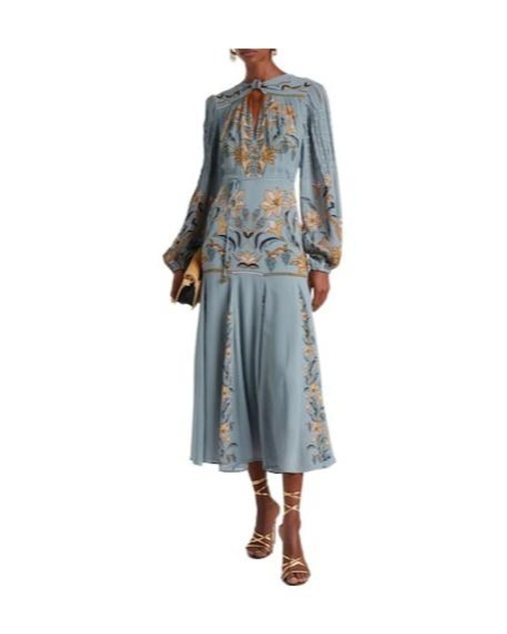 Farm Rio Gray Vibrant Printed Dress