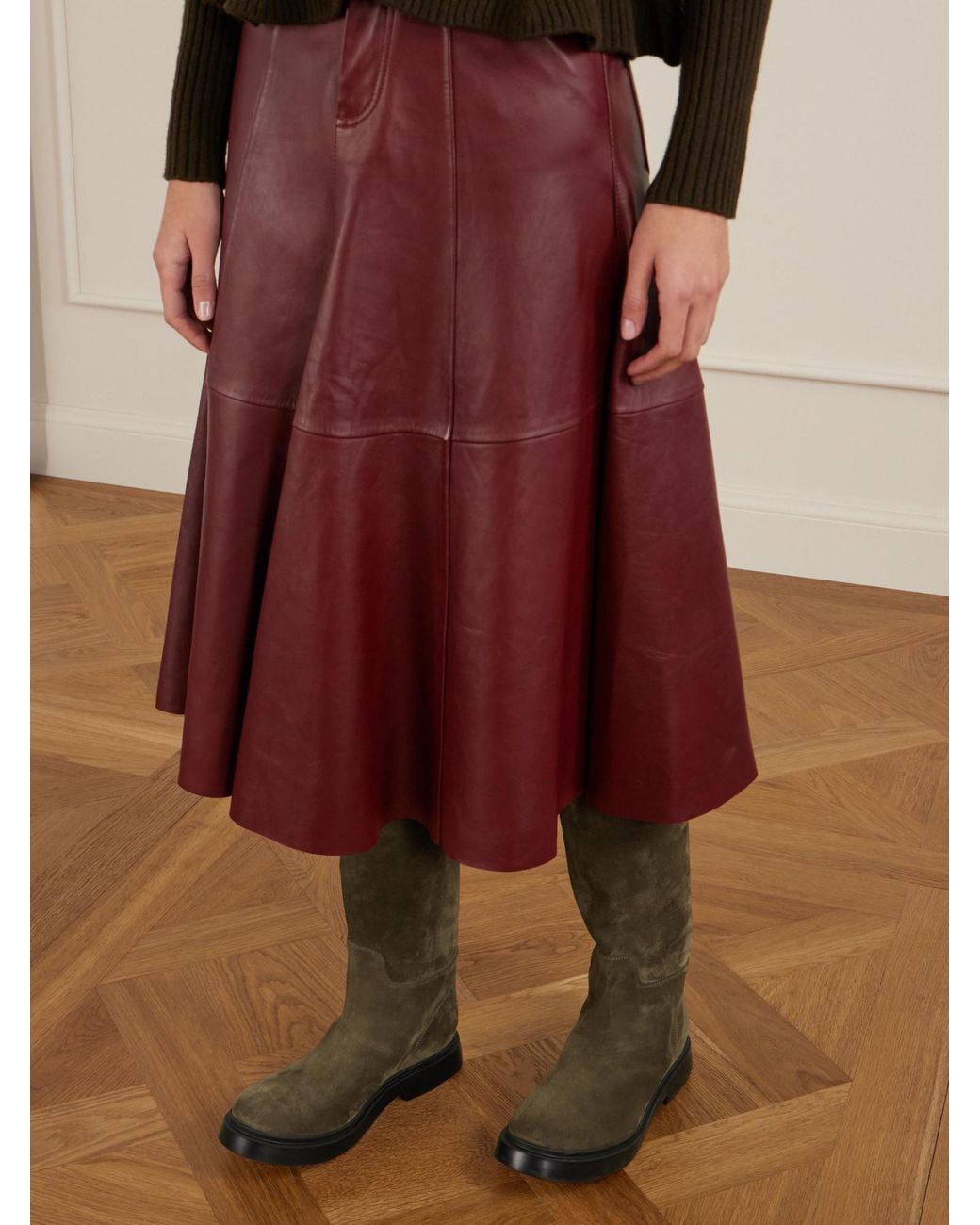Proenza Schouler Brown Bank Suede Knee Boots