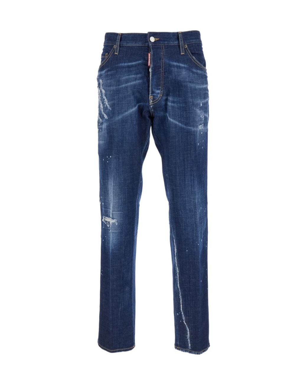 DSquared² Blue ダーク Cb ウォッシュ クールガイ ディストレスト ジーンズ for men