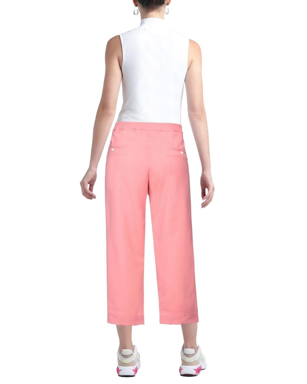 Marni Pink Solidcolor Wool Trousers