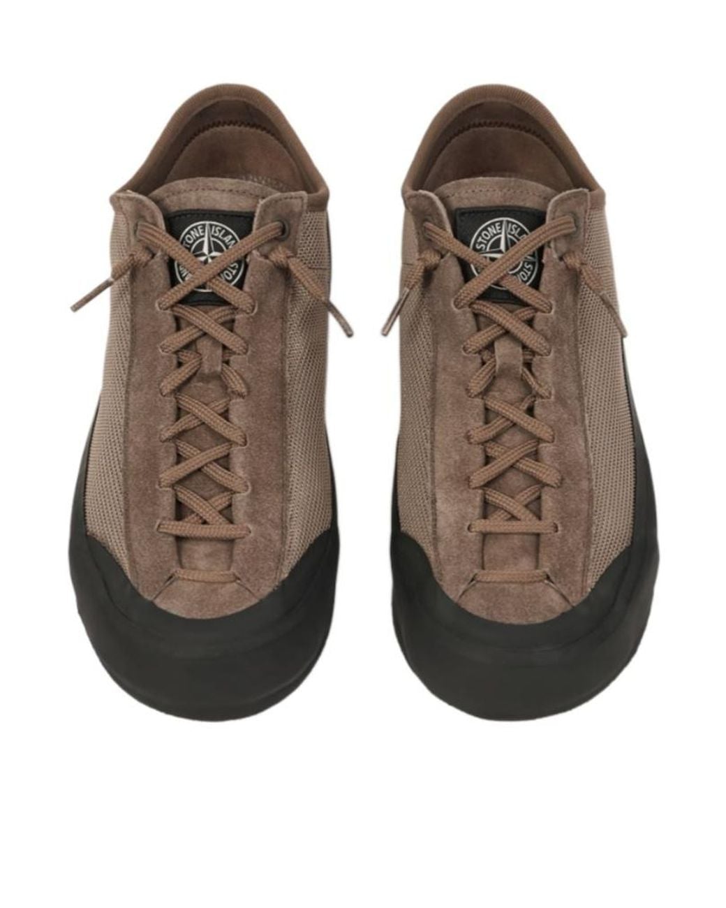 Stone Island Brown Low-Top Sneakers for men