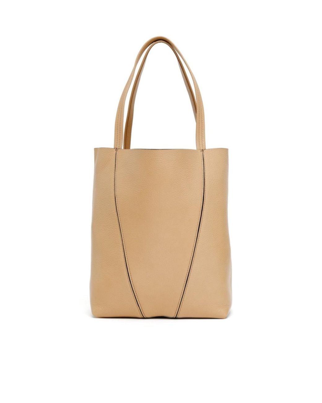 Chloé Natural Chloé Spin Charm Detailed Tote Bag