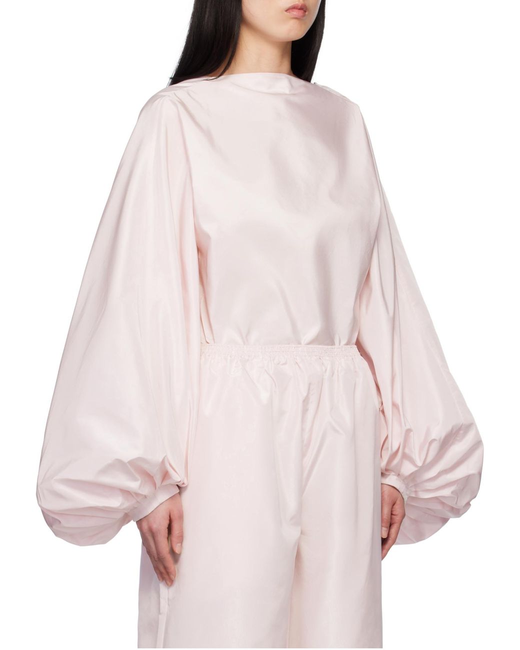 Alaïa Purple Alaïa Ballon Open-Back Bodysuit Top