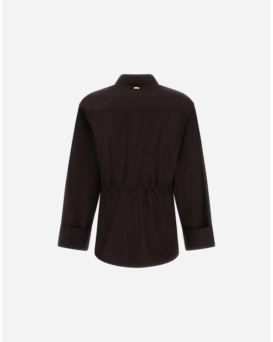Herno Black Wool And Silk Shirt
