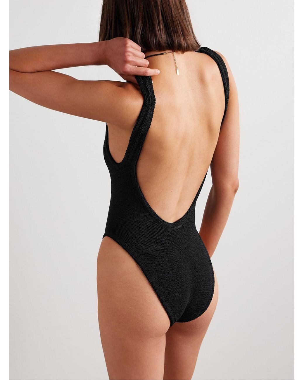 Hunza G Black Square Swimsuit