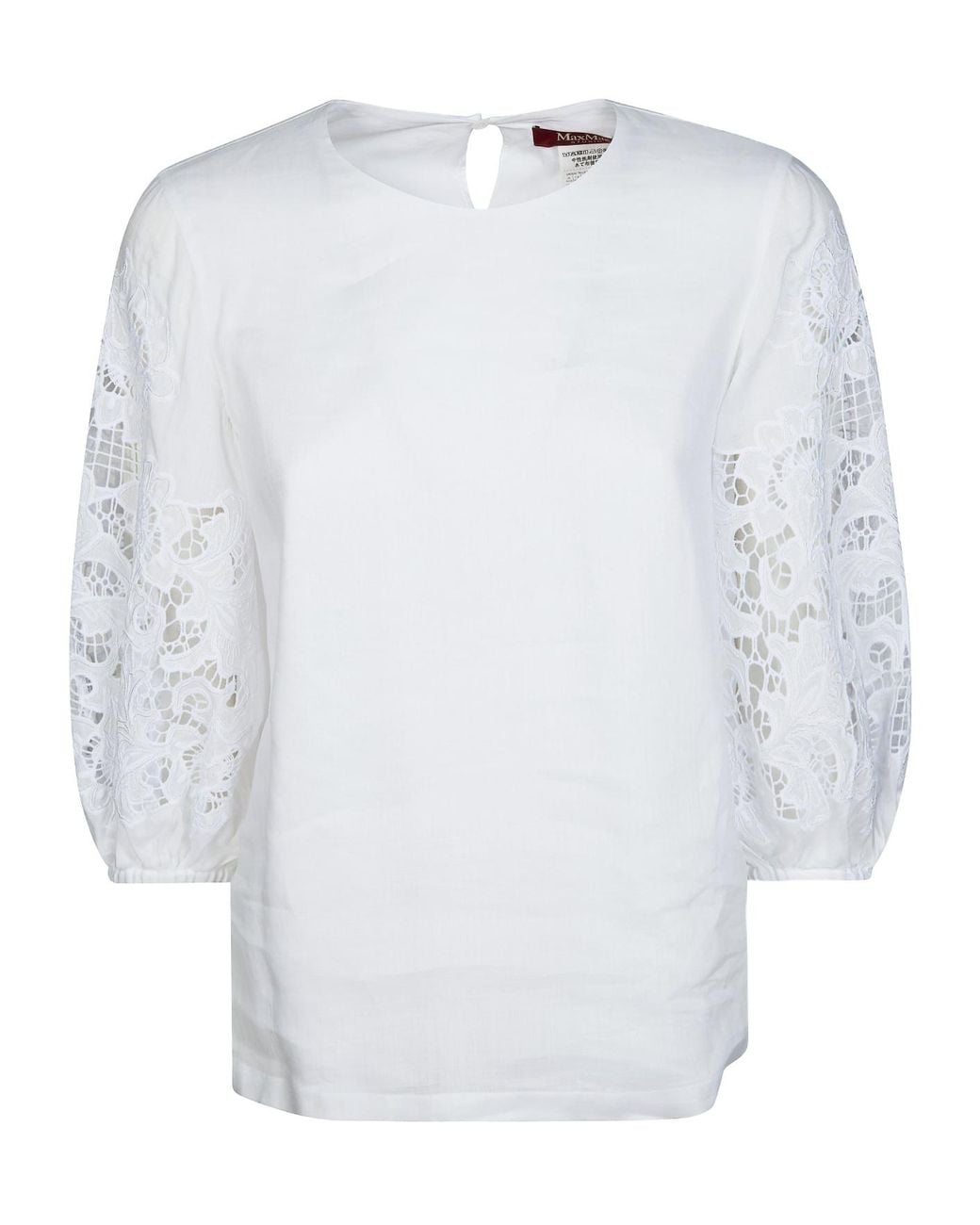 Max Mara White Studio Ordine Broderie Anglaise T-Shirt