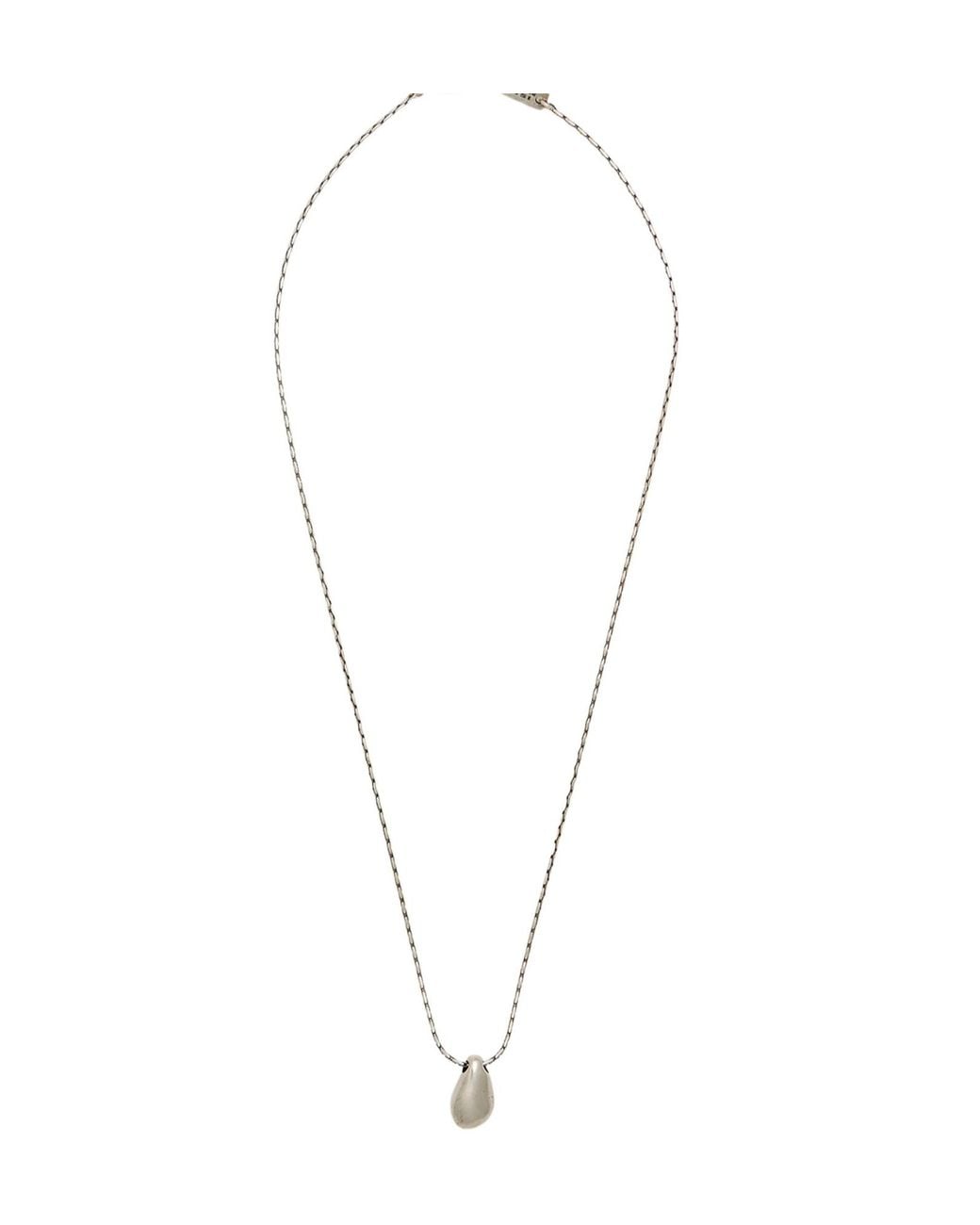 Isabel Marant Metallic Minimalist Metal Pendant Necklace