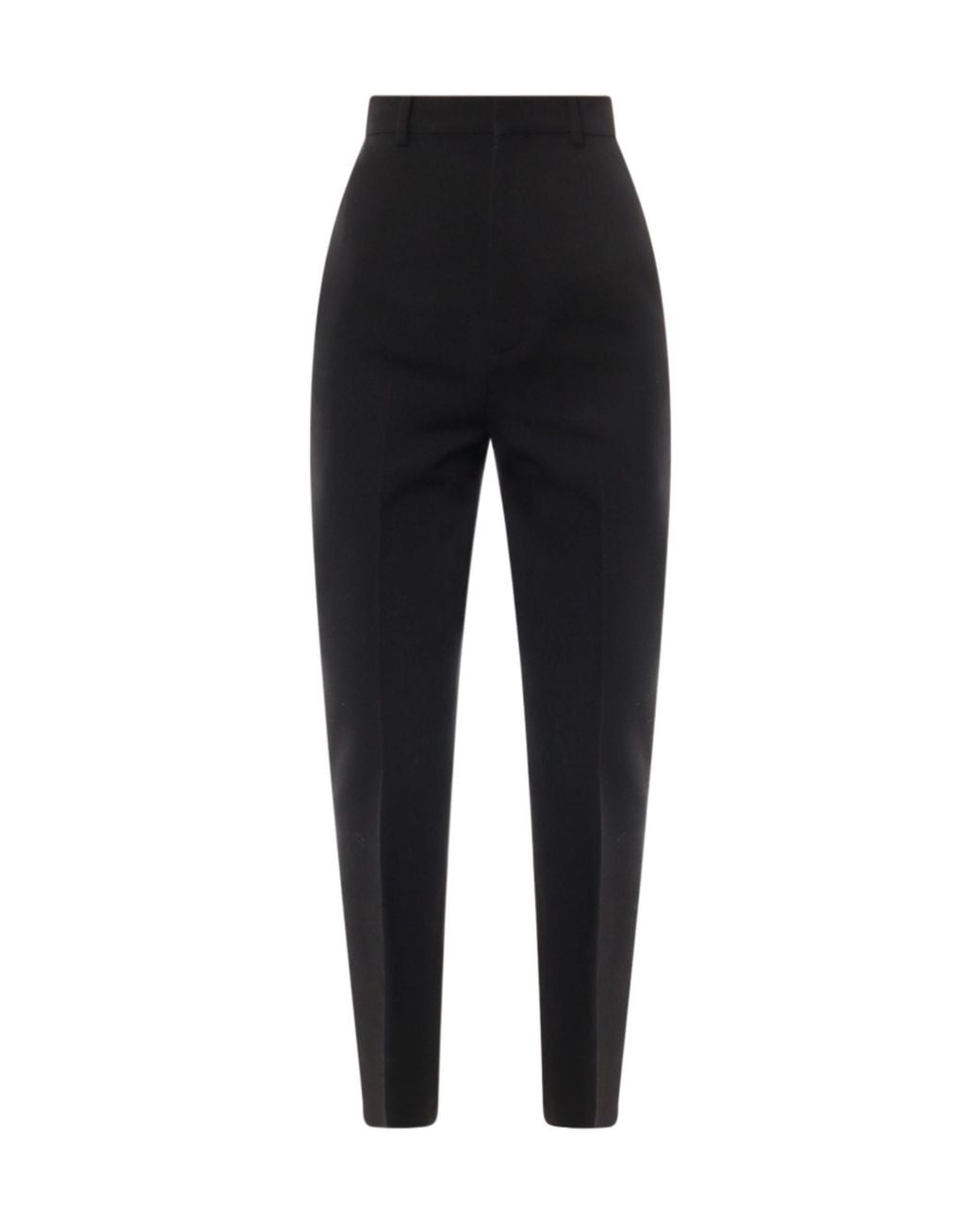 Saint Laurent Black High-Waist Tailored Trousers