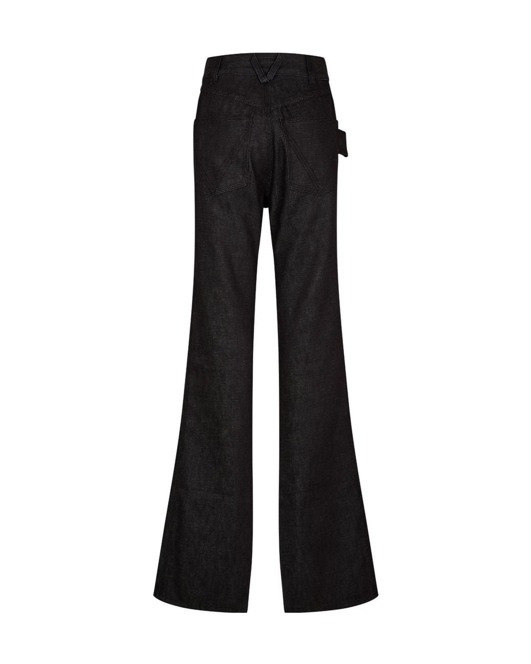 Bottega Veneta Black Highwaisted Flaredleg Jeans