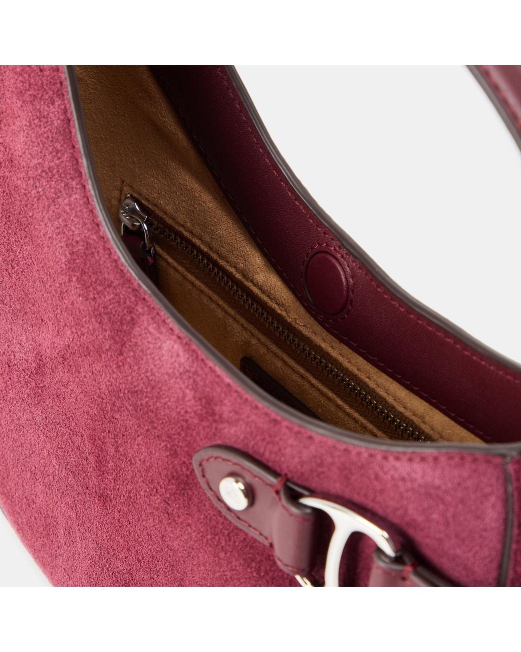 Ralph Lauren Purple Deep Pomegranate Crossbody Bag