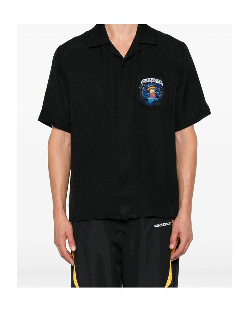 Casablanca Black Sahara Twilight Jacquard Shirt for men