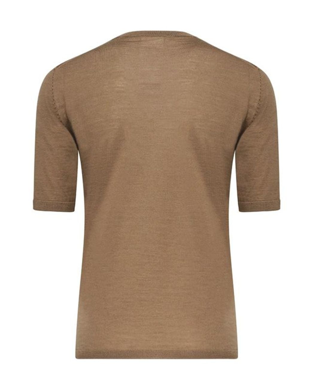 Max Mara Natural Gerico Short-Sleeved Knitted Jumper