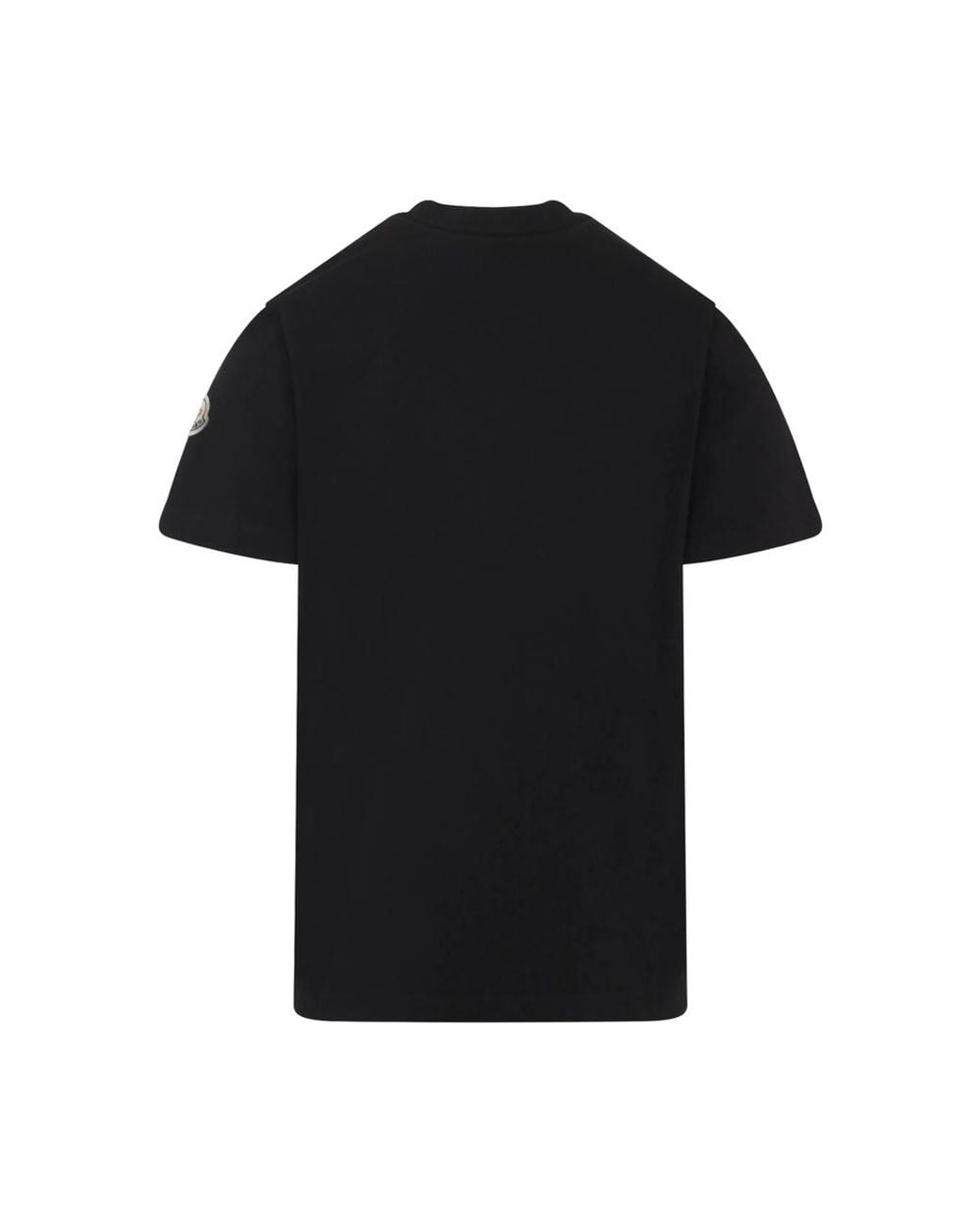 Moncler Black Logo Printed Crewneck T-Shirt for men