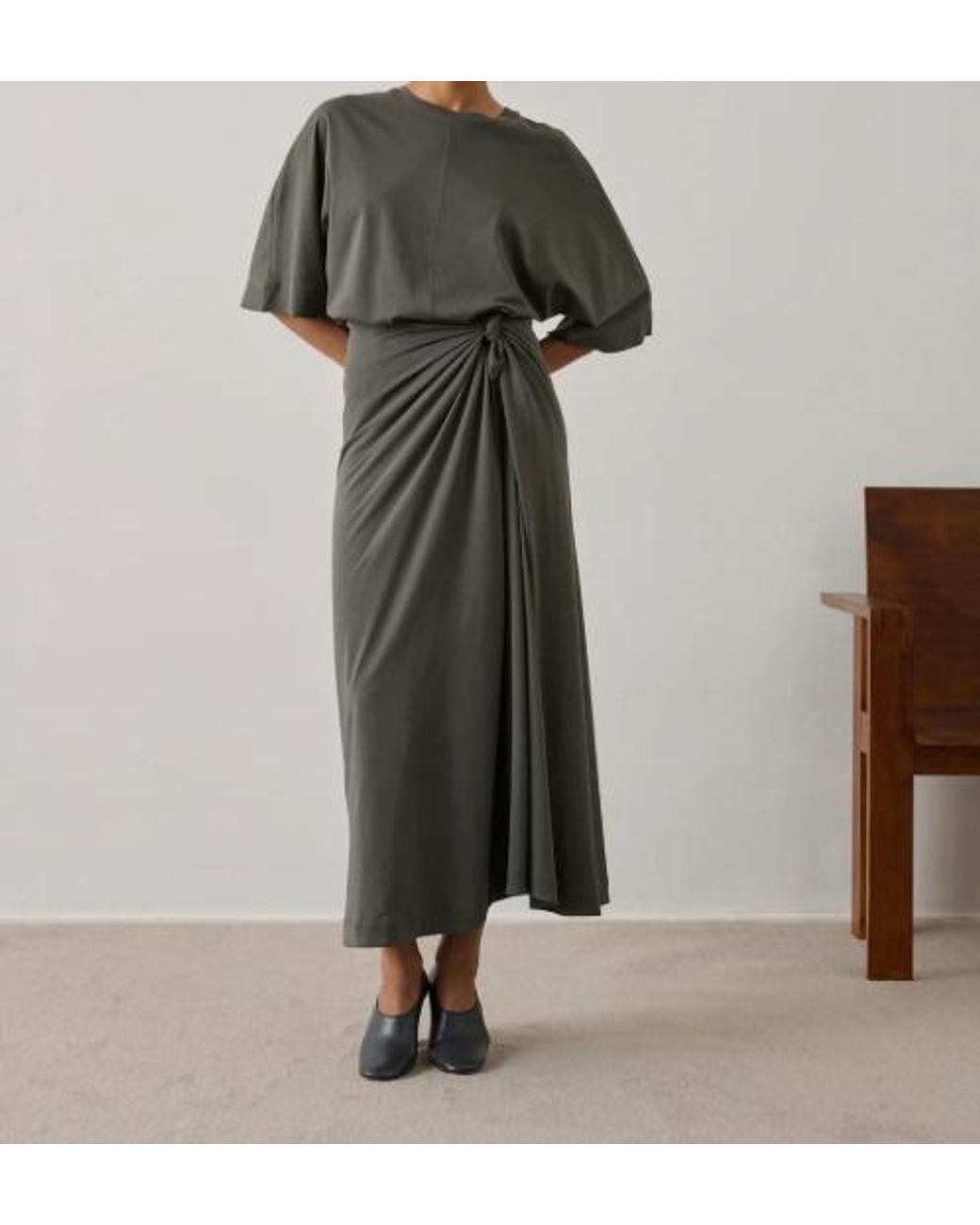 Soeur Green Pleated Waist Skirt