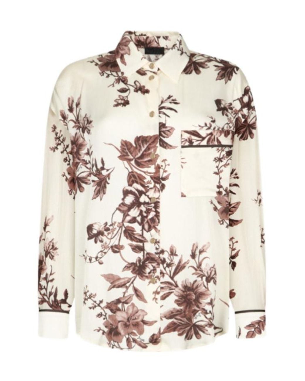 Liu Jo Multicolor Floral Printed Shirt