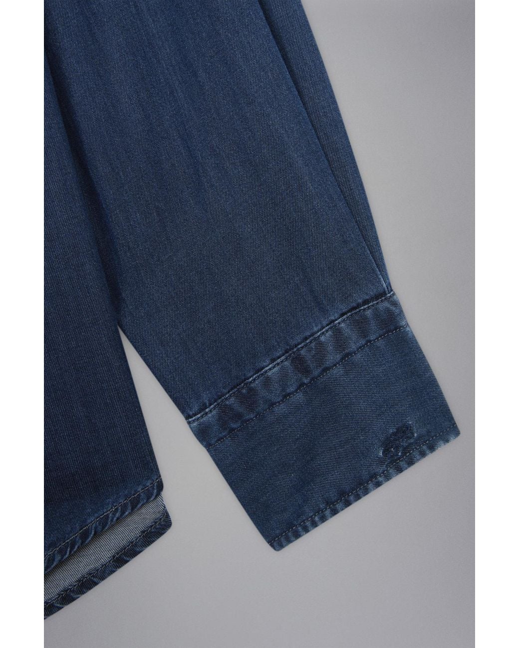 Paul & Shark Blue Long Sleeved Denim Shirt for men