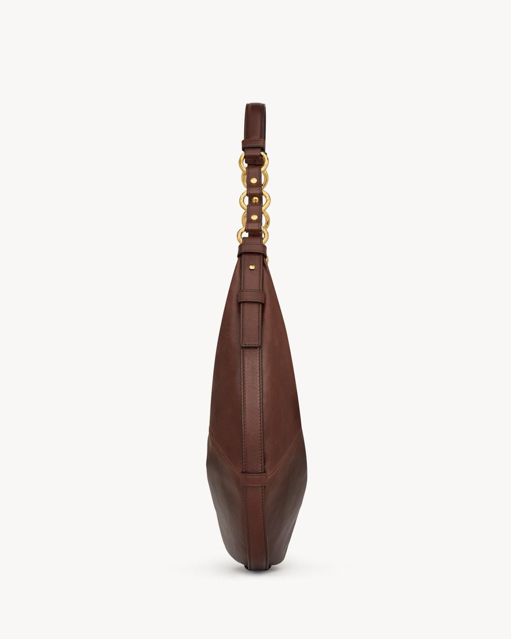 Saint Laurent Brown Saharienne Hobo Shoulder Bag