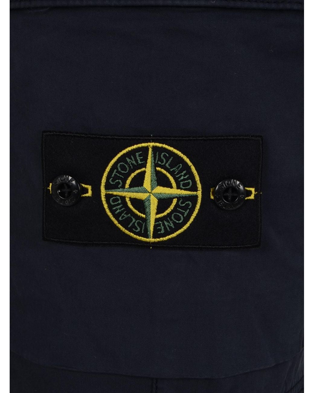 Stone Island Blue Tapered Cargo Trousers for men