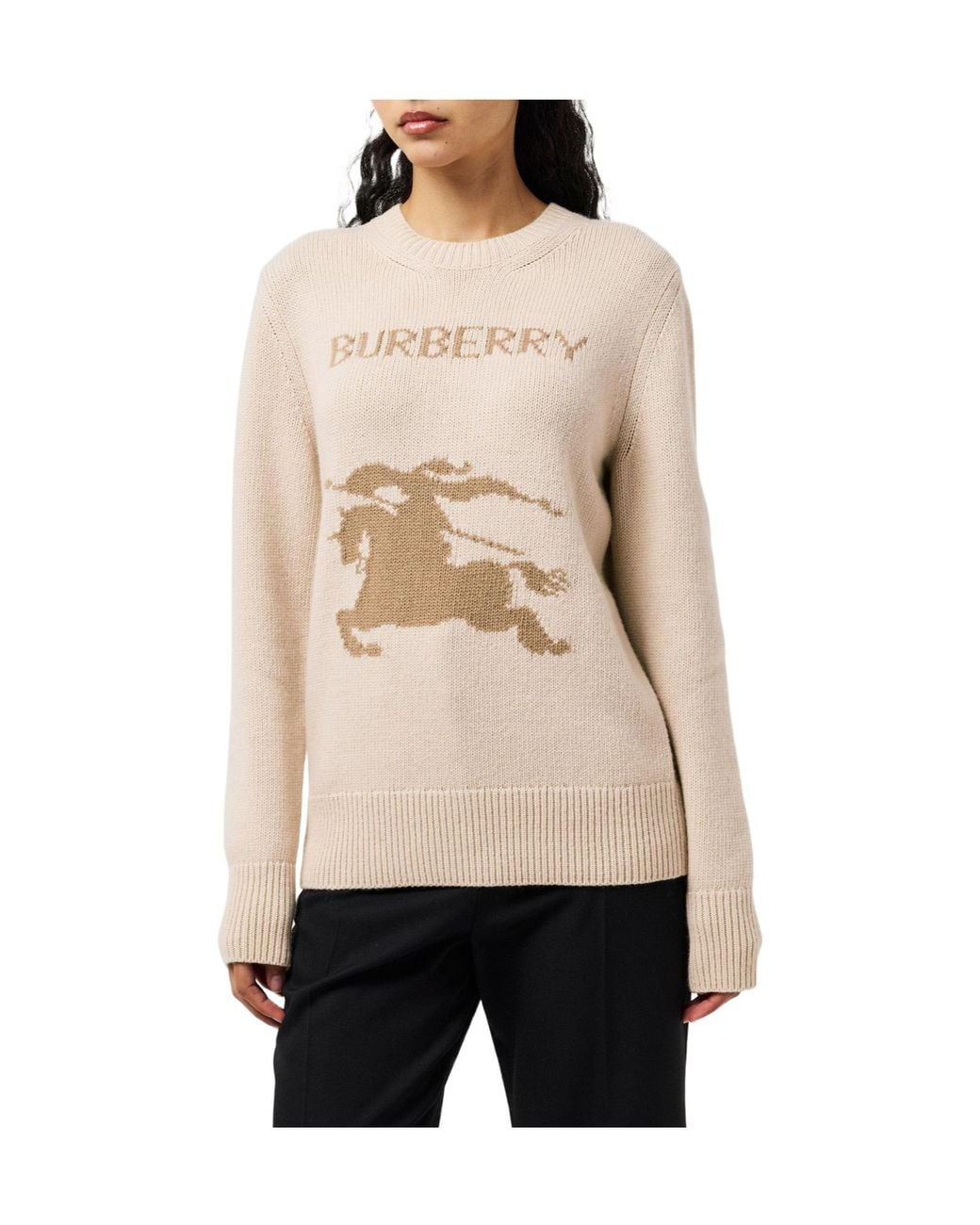 Burberry Natural Simple Knitted Sweater