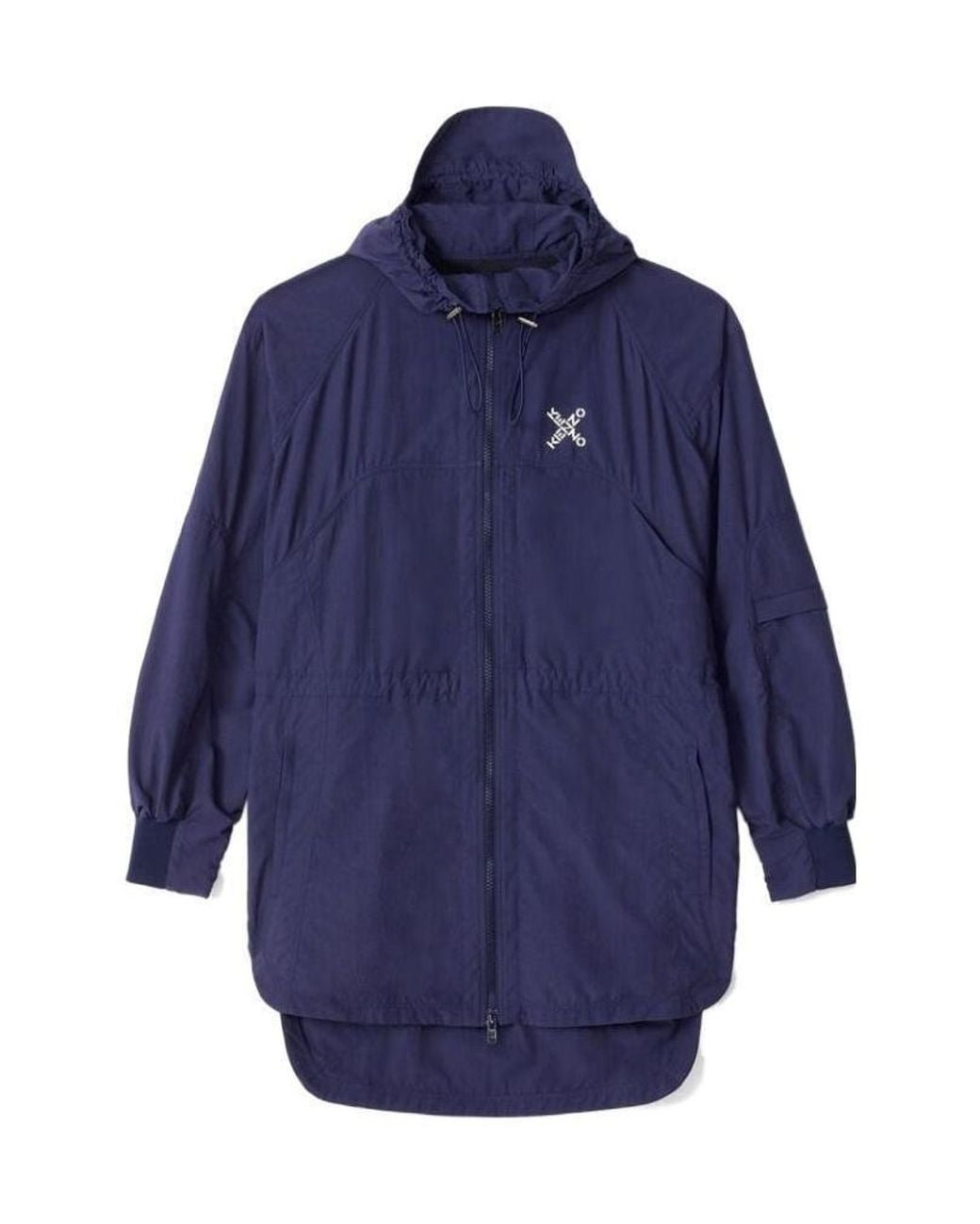 KENZO Blue Sport Little X Parka Coat