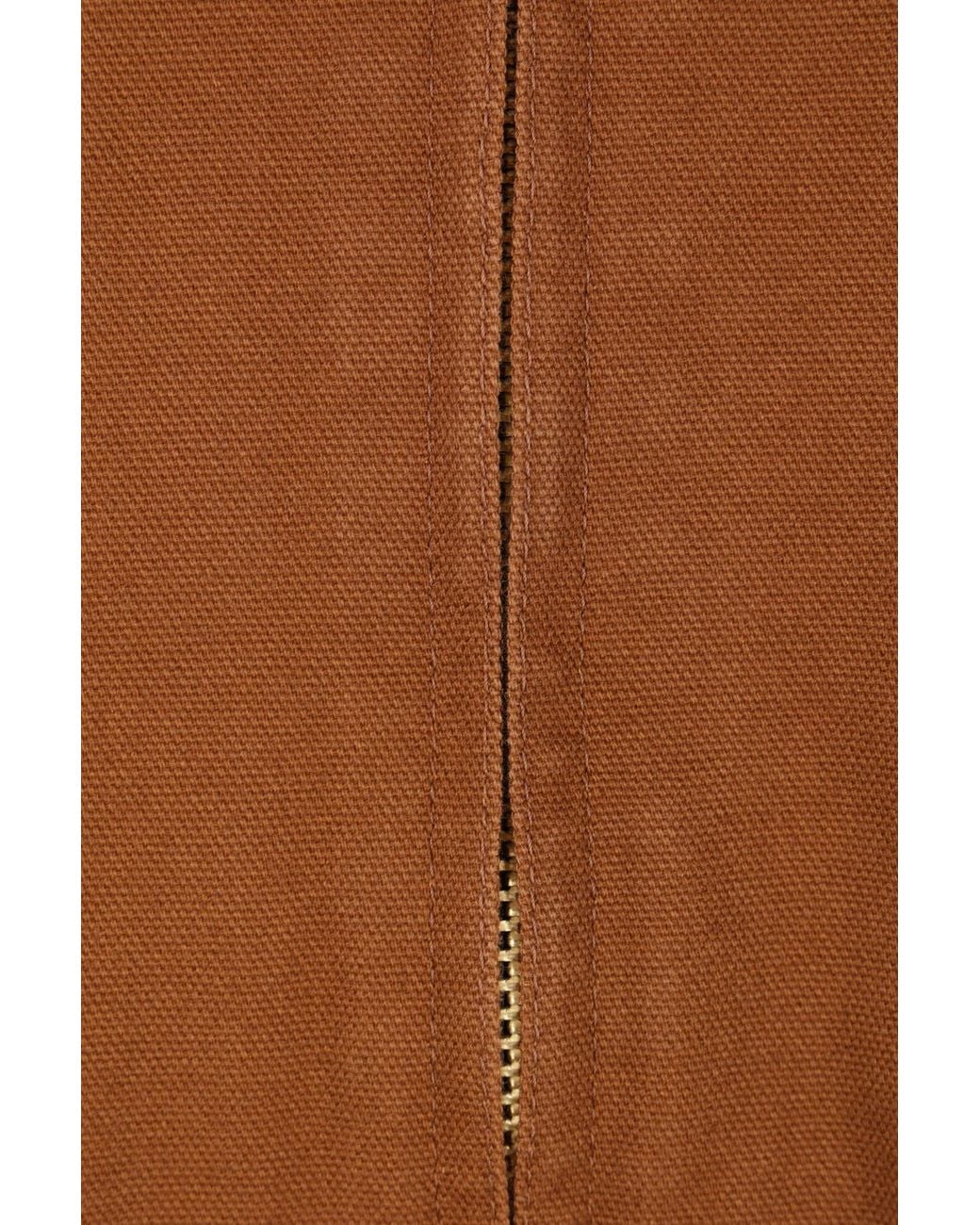 Sacai Brown X Carhartt Logo Patch Zip-Up Jacket for men