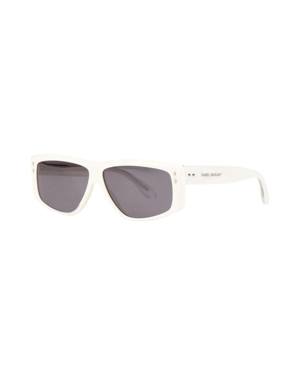 Isabel Marant Simple Rectangular Sunglasses in White | Lyst UK