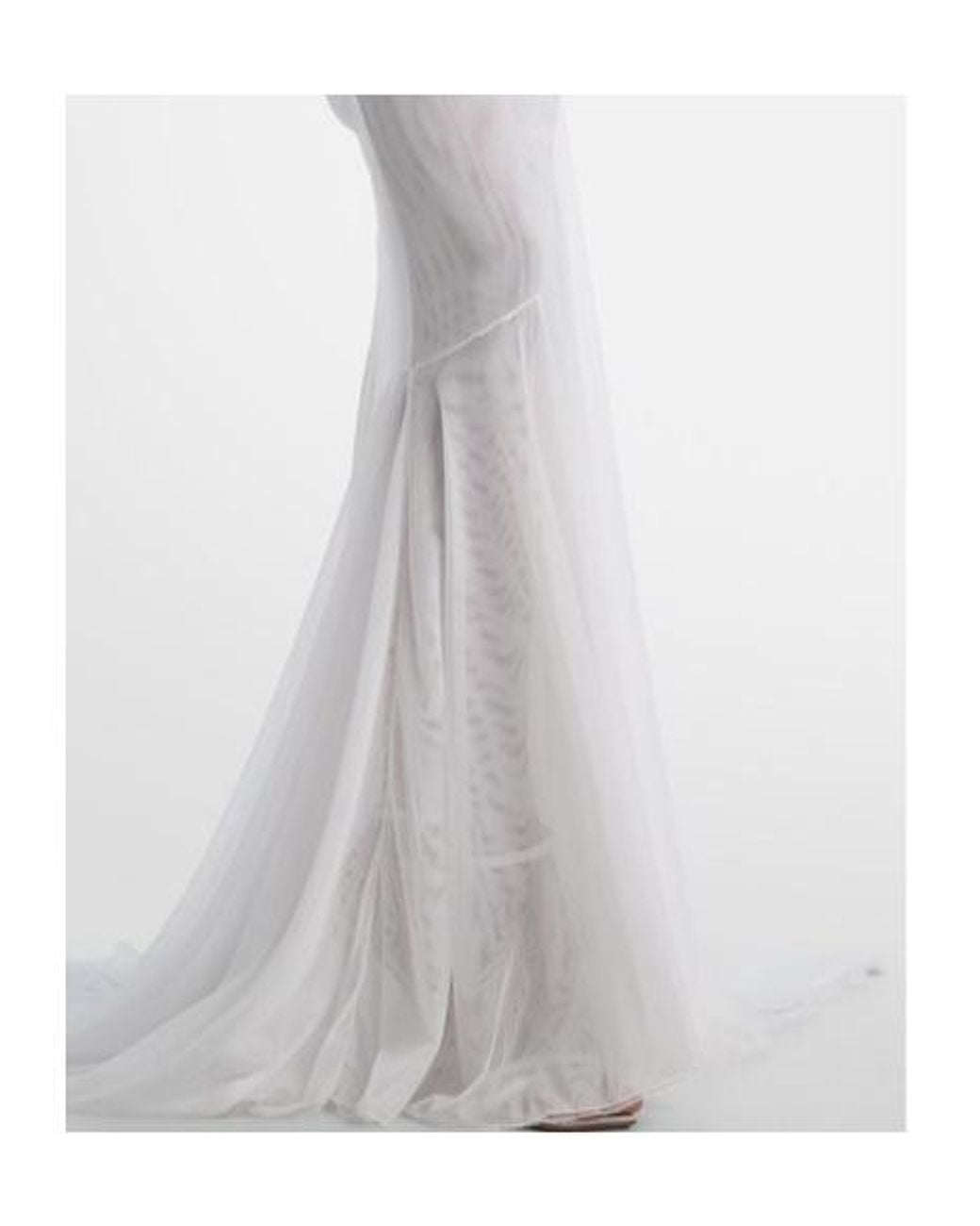 Blumarine White Draped Gown